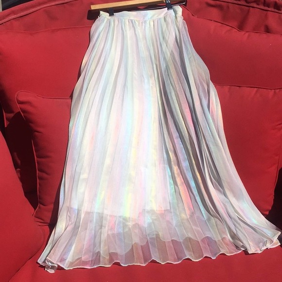 kaylee kollection Dresses & Skirts - Maxi Skirt Rainbow Pastel Blush Pink Unicorn NWT